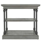 Cornice Accent Storage Side Table - Gray Finish