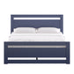 Rectangular Cutout Panel Platform Bed - Twilight Blue, Queen