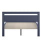 Rectangular Cutout Panel Platform Bed - Twilight Blue, Queen