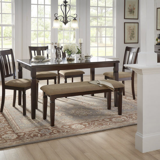 Espresso Finish Dining Set - 6-Piece Set