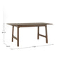 Modern Scandinavian Wood Finish 71" Dining Table - Walnut Veneer