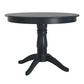 Round Pedestal Base Dining Table - Antique Denim Finish