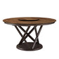 Two-Tone 5-Piece Dining Set with Lazy Susan