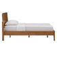 Wood Finish Platform Bed - Oak Finish, Twin