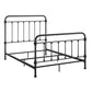 Graceful Lines Victorian Metal Bed - Black Finish, Full Size (Full Size)