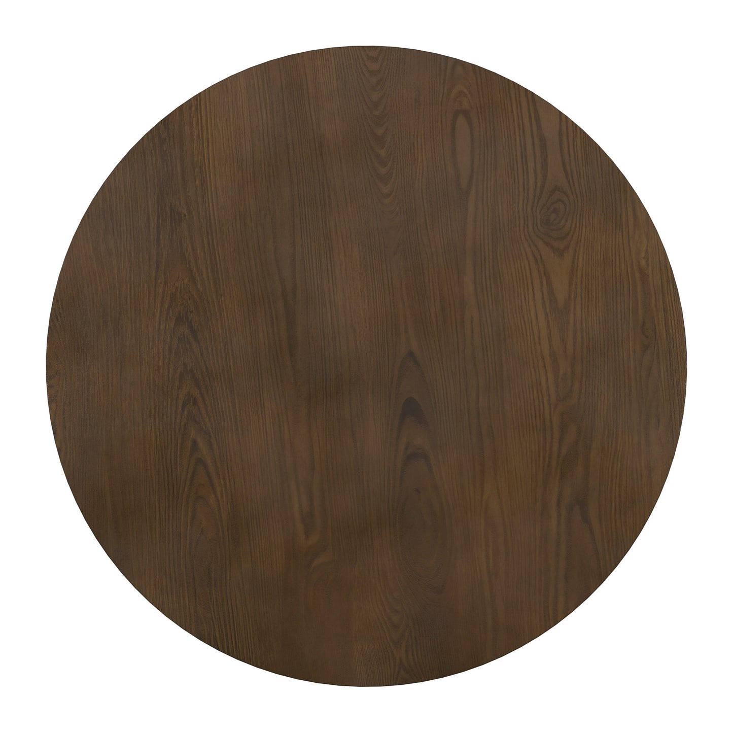 Wood Finish Fixed Top Round Dining Table - 47", Walnut