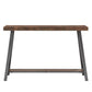 Sofa Table with Shelf - Brown