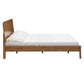 Wood Platform Bed - Oak Finish, King Size