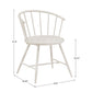 Slope Low Back Windsor Metal Side Chairs (Set of 2) - White