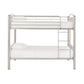 VersaFlex Metal Bunk Bed - White, Convertible Full over Full