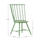 High Back Windsor Classic Dining Chairs (Set of 2) - Meadow Green