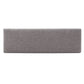 Upholstered Espresso Finish Bench - Esprasso Finish, Gray