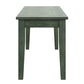 Wood Dining Bench - Antique Sage Finish