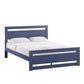 Rectangular Cutout Panel Platform Bed - Twilight Blue, Queen