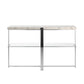 Marble Top Chrome Framed Sofa Table