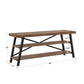 Rustic X-Base 60-inch TV Stand - Brown Finish