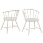 Slope Low Back Windsor Metal Side Chairs (Set of 2) - White