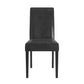 Faux Leather Upholstered Dining Chair (Set of 2) - Dark Brown Vinyl