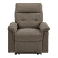 Chenille Fabric Manual Recliner - Dark Gray