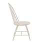 Hoop High Back Windsor Metal Side Chair with Wood Seat (Set of 2) - White