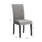 Nailhead Velvet Upholstered Chairs (Set of 2) - Sida Dining Chair, Gray