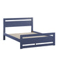 Rectangular Cutout Panel Platform Bed - Twilight Blue, Queen