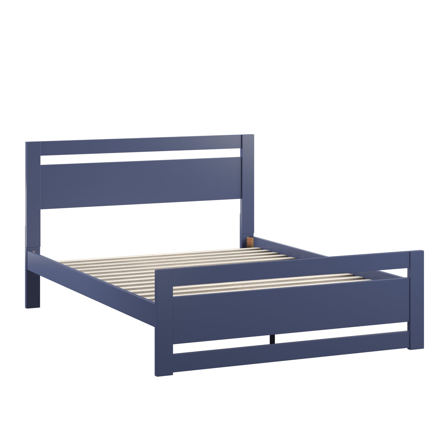 Rectangular Cutout Panel Platform Bed - Twilight Blue, Queen