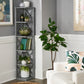 X-Frame 5-Shelf Bookcase - Gray