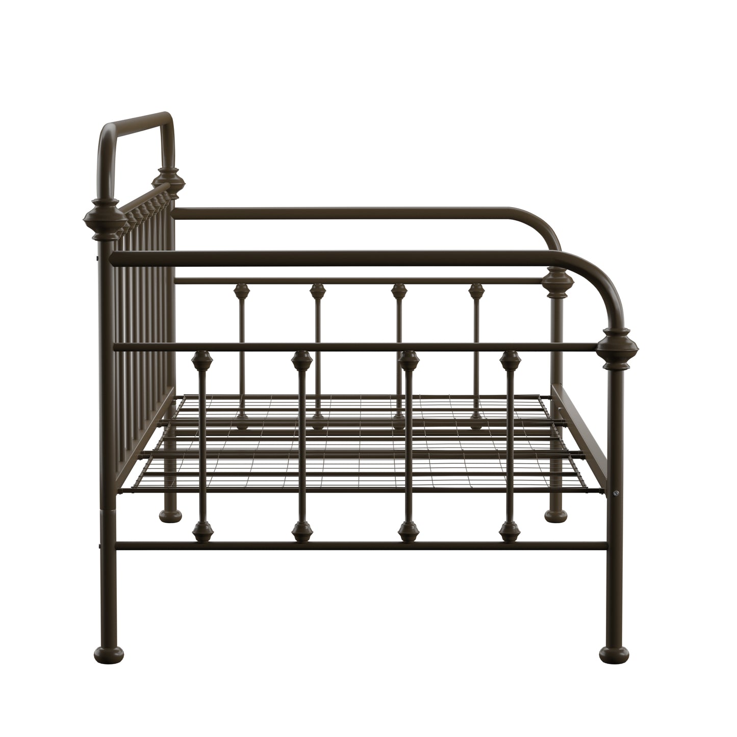 Antique Iron Metal Twin Daybed - Dark Bronze