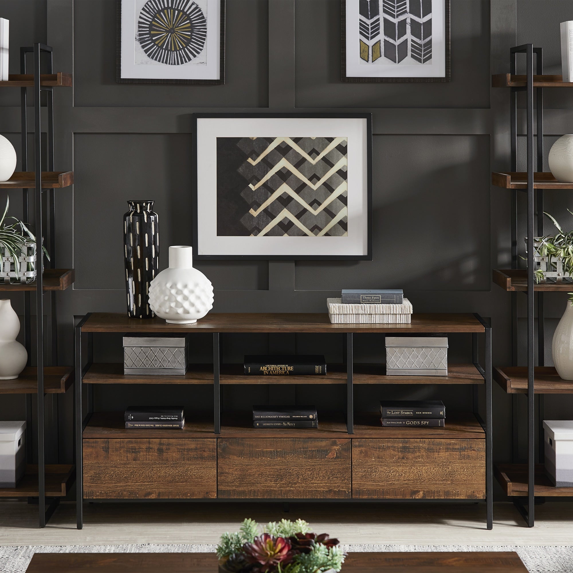 Modern rustic tv stand online