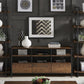 Rustic Brown TV Stand Console Table