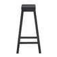 Saddle Seat 29" Bar Height Backless Stools (Set of 2) - Antique Dark Denim Finish