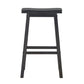 Saddle Seat 29" Bar Height Backless Stools (Set of 2) - Antique Dark Denim Finish