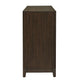 Brown Finish 3-Door Buffet Server with Wine Storage