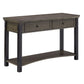 Wood Finish Sofa Table - Antique Gray