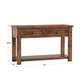 48" Console Table - Brown Cherry Finish