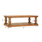 Baluster 60-inch Reclaimed Wood Coffee Table - Light Natural Finish