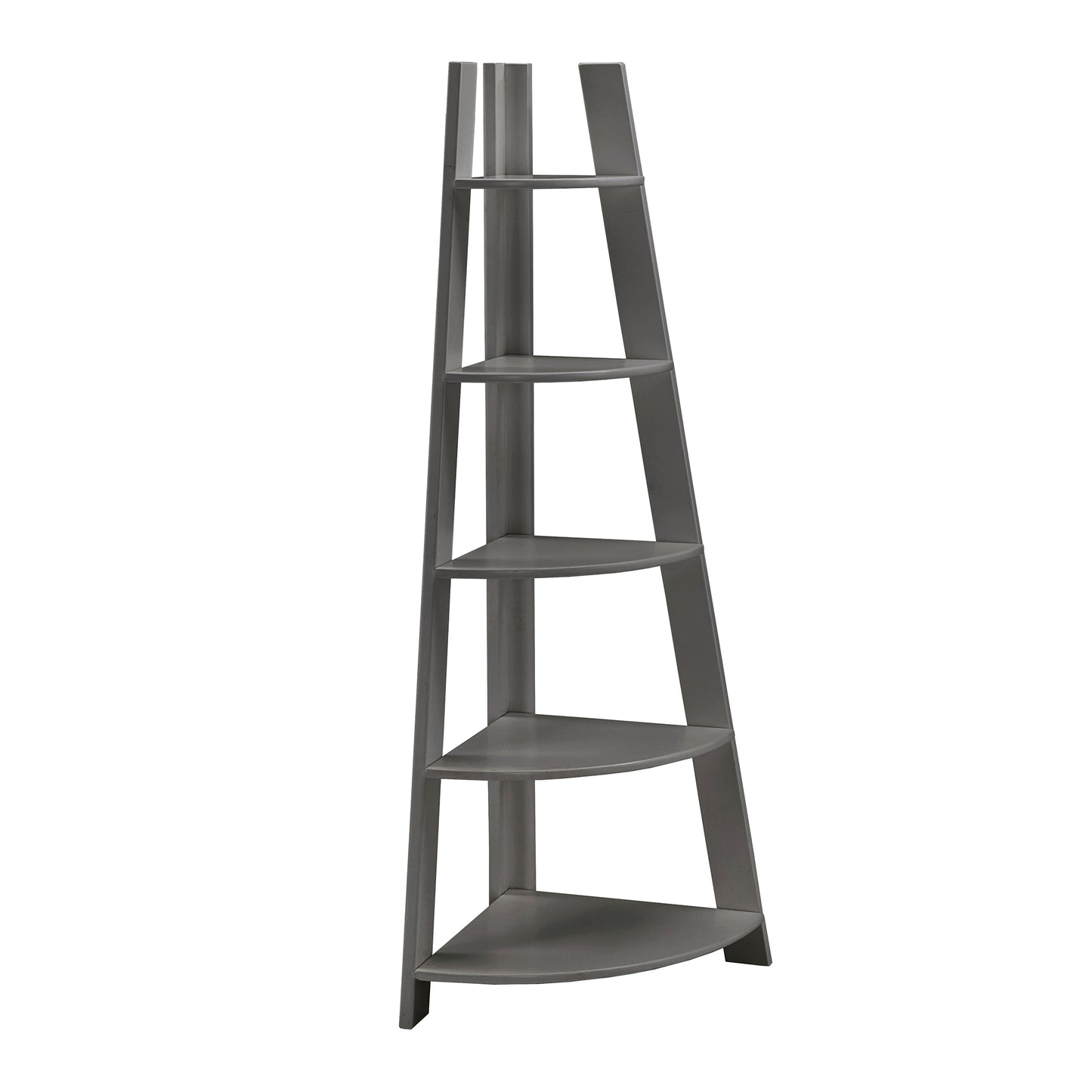 Corner Ladder Bookcase - Frost Gray