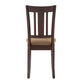 Espresso Finish Upholstered Dining Chairs (Set of 2)