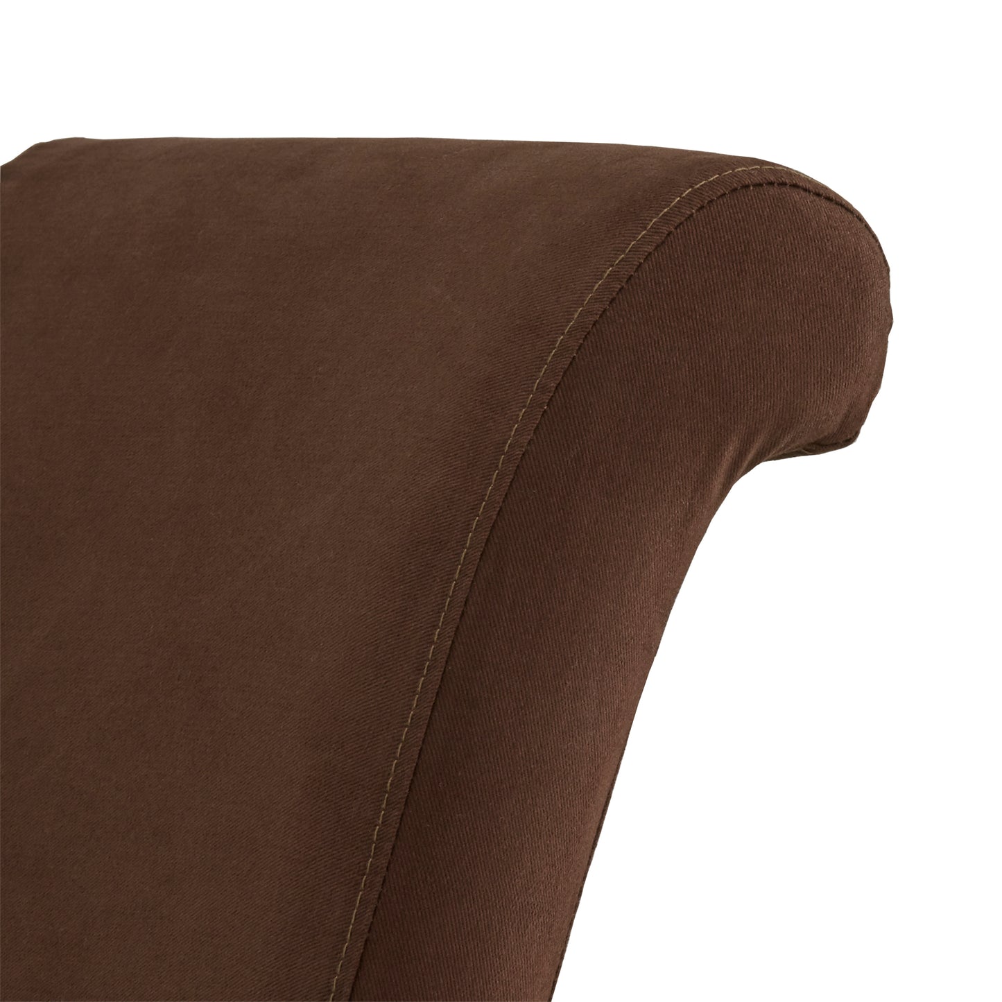 Slipcovered Rolled Back Parsons Chairs (Set of 2) - Brown Slipcover