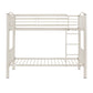 VersaFlex Metal Bunk Bed - White, Convertible Twin over Twin