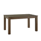 60" Wood Finish Parson Dining Table - Walnut