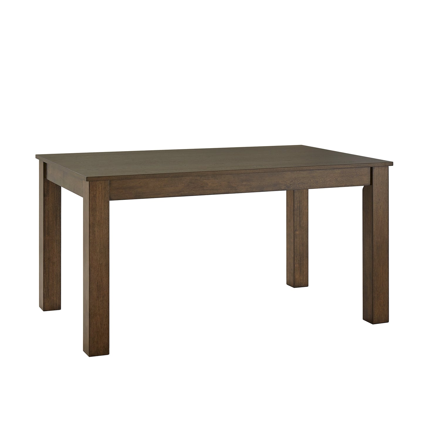 60" Wood Finish Parson Dining Table - Walnut