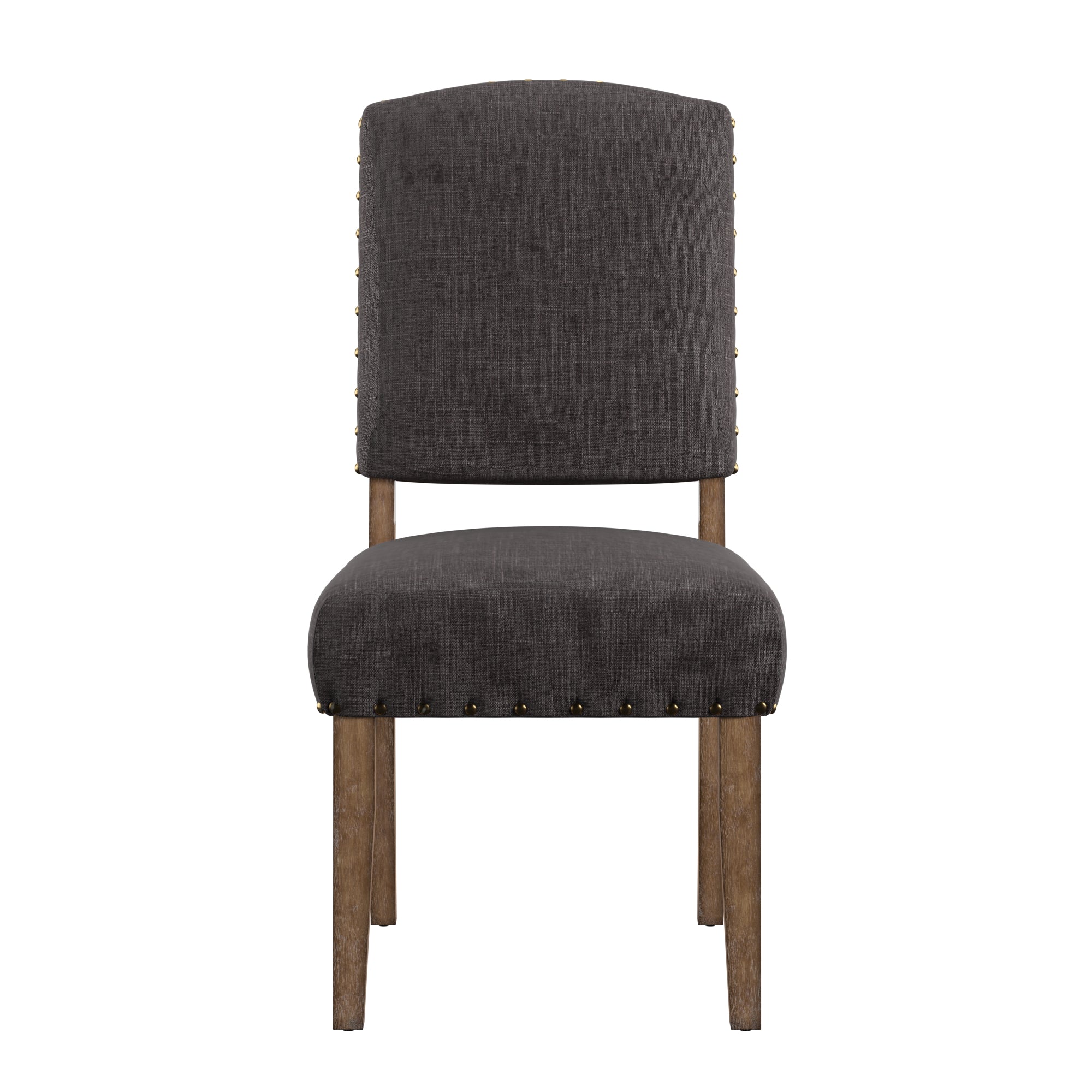 Grey nailhead dining chairs online