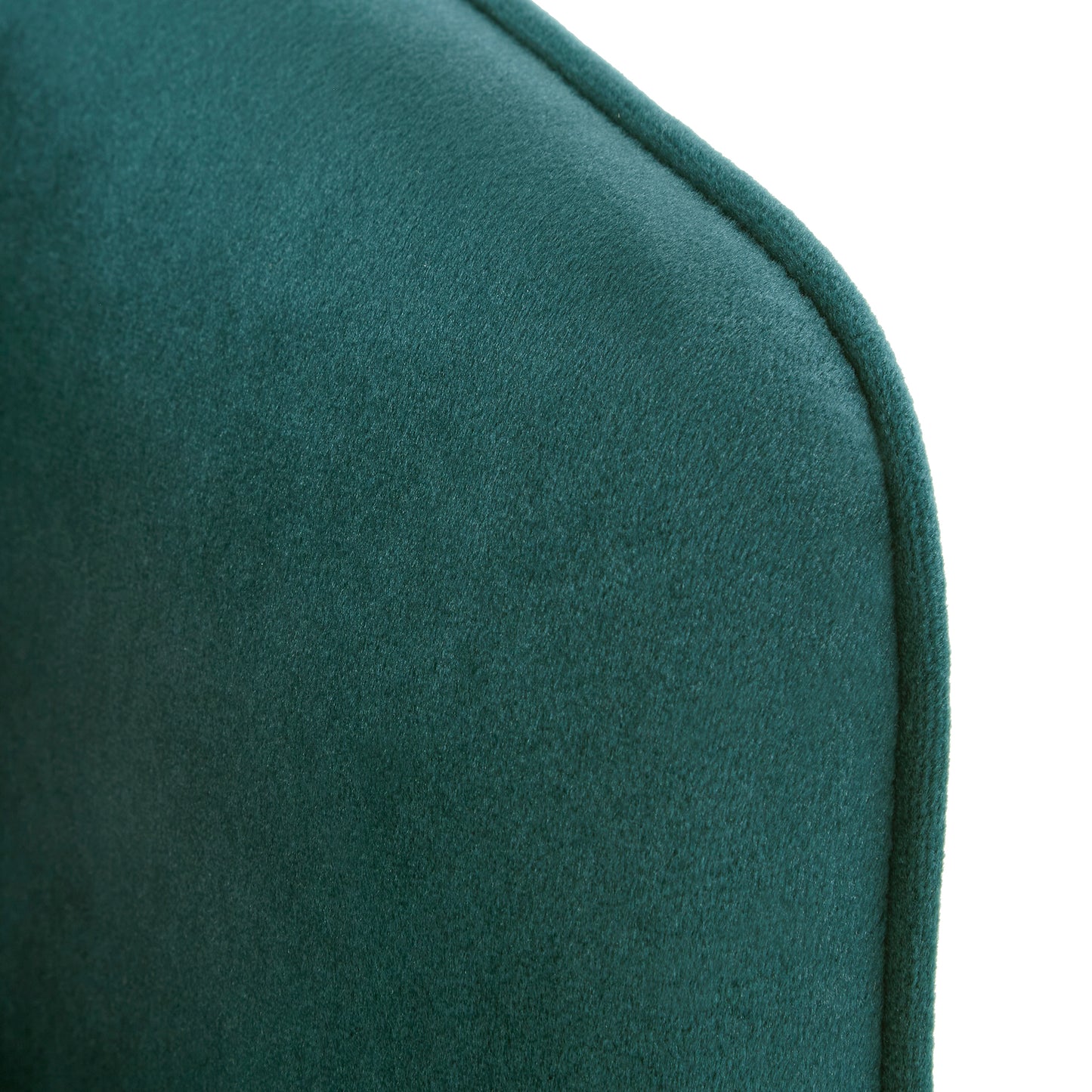 Gold Finish Velvet Accent Chair - Dark Green