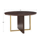 Espresso 54-inch Round Dining Table