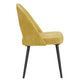 Upholstered Dining Chairs (Set of 2) - Yellow PU Leather