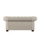 Chesterfield Loveseat - Beige Linen