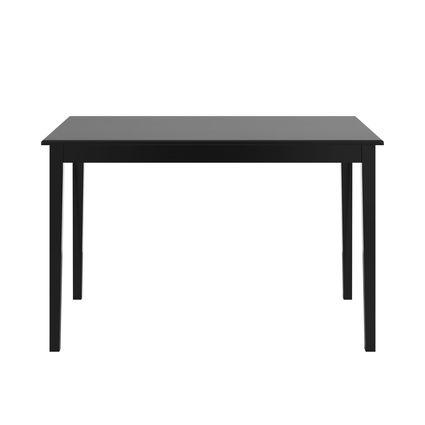 Wood Black Dining Table - Rectangular, 48-inch