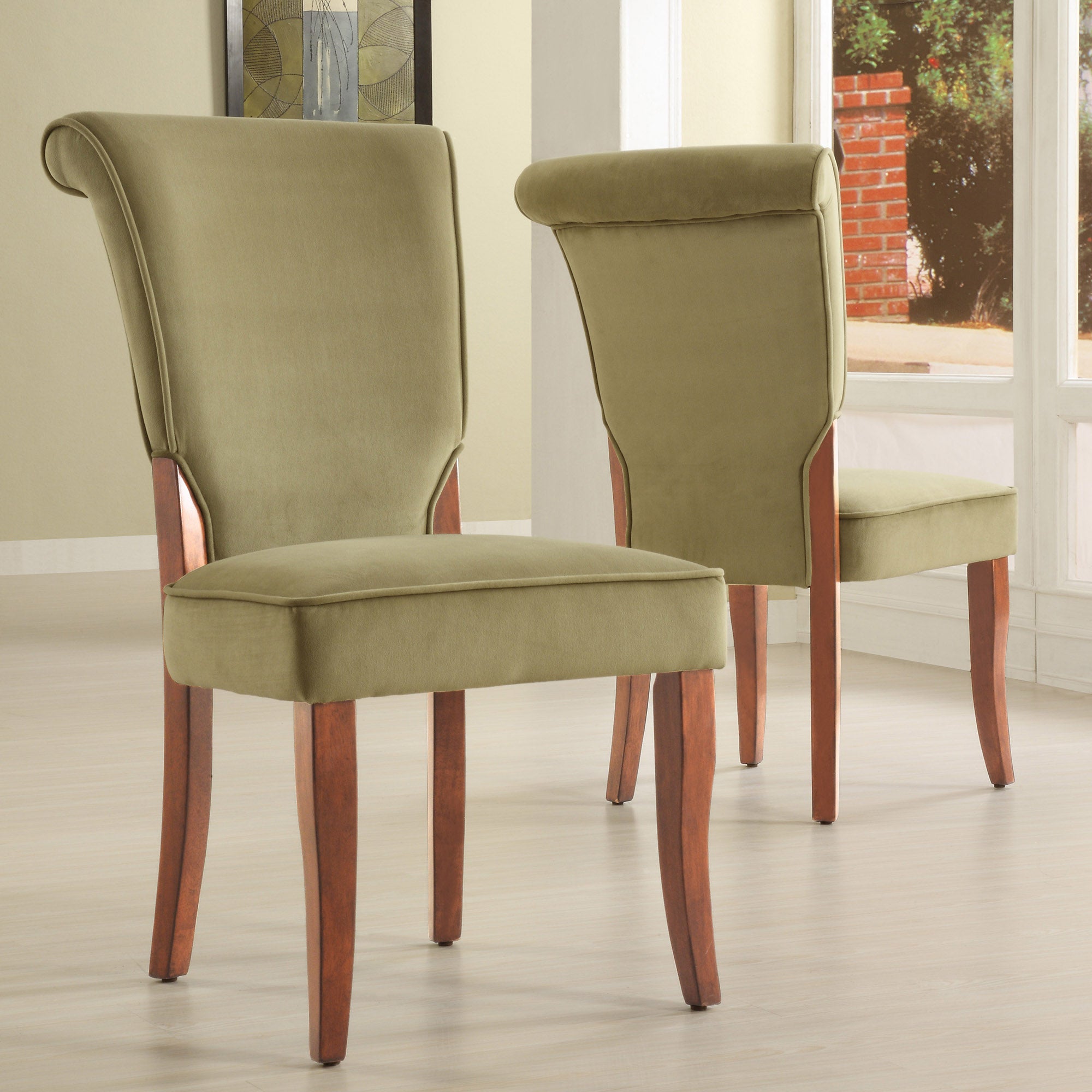 Velvet upholstered side chair online